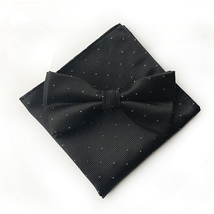 Wave Point Bow Tie Set