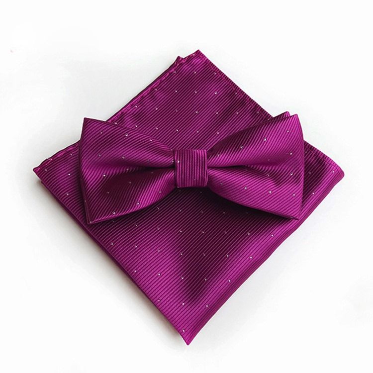 Wave Point Bow Tie Set