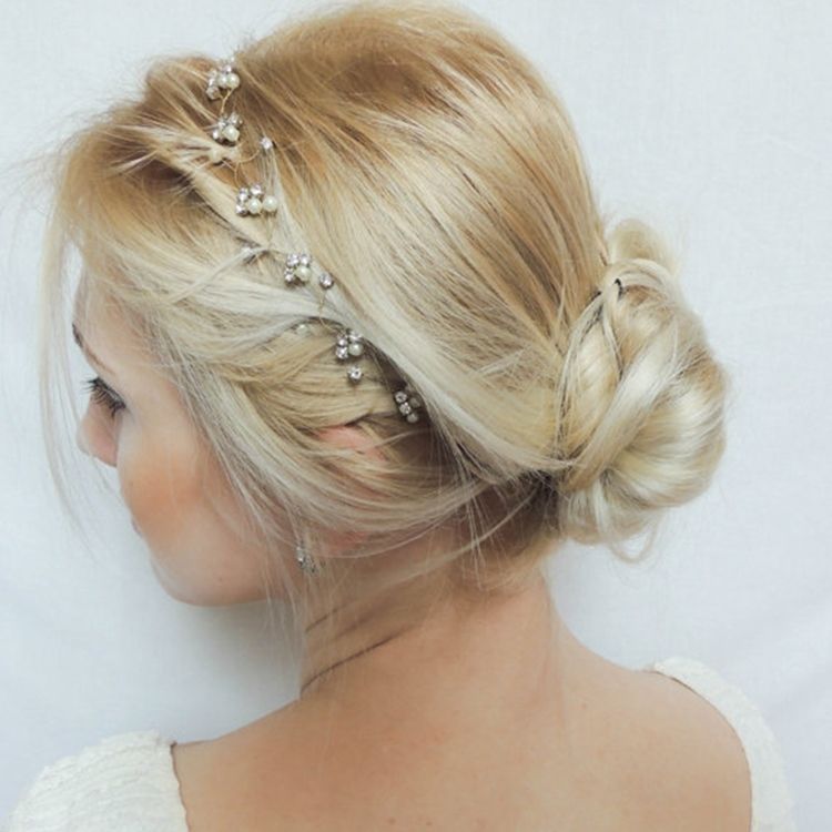 Sparkling Imitation Pearl Rhinestone Dame Hair Accessories