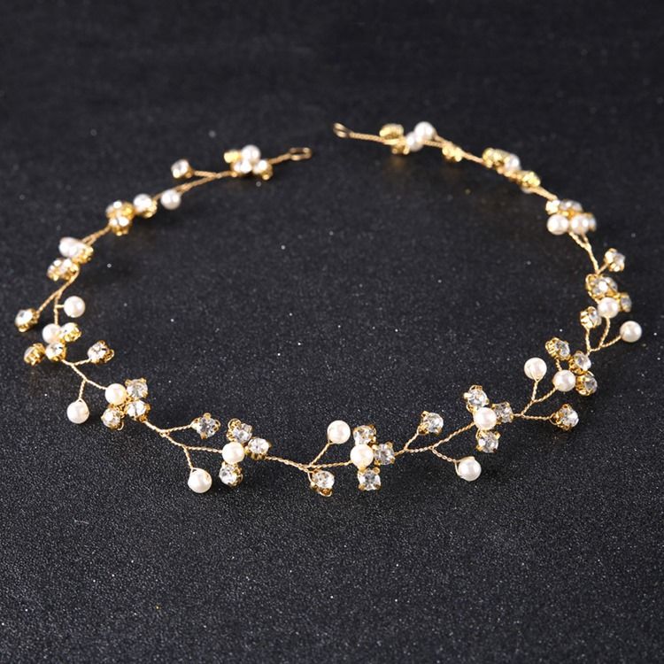 Sparkling Imitation Pearl Rhinestone Dame Hair Accessories