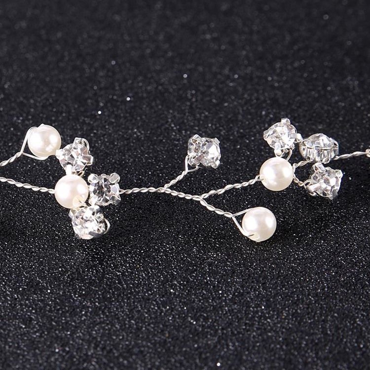 Sparkling Imitation Pearl Rhinestone Dame Hair Accessories