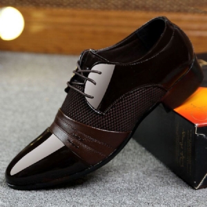 Lace-up Low-cut Upper Oxfords For Menn