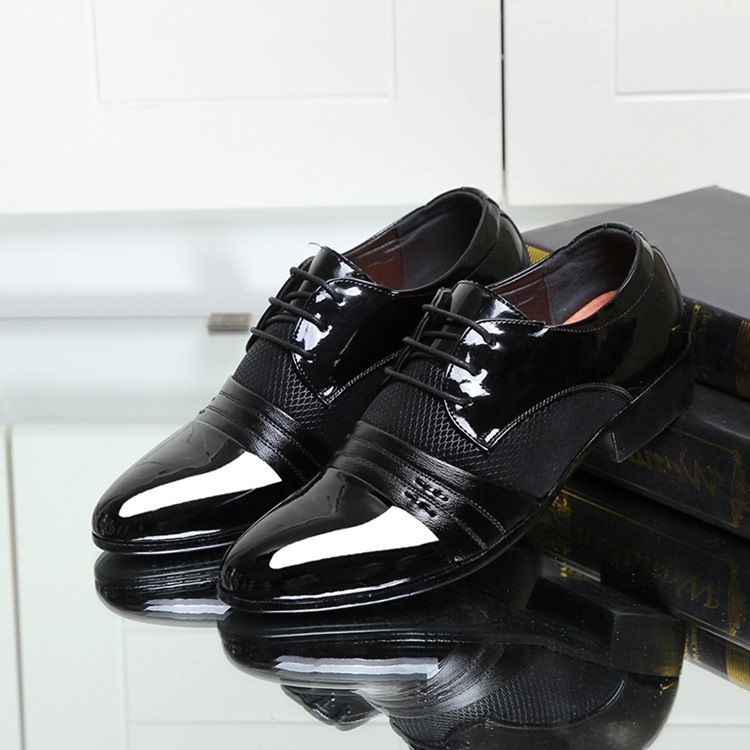 Lace-up Low-cut Upper Oxfords For Menn