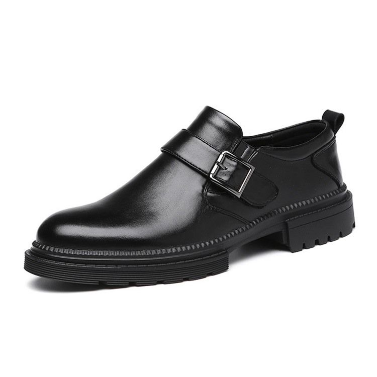 Low-cut Upper Plain Round Toe Pu Oxfords For Menn