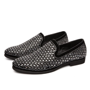 Low-cut Upper Slip-on Round Toe Oxfords For Menn