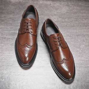 Plain England Low-cut Upper Oxfords Menns Oxfords