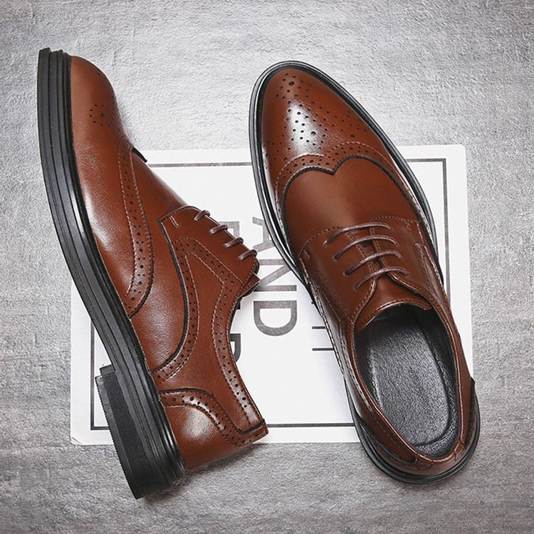 Plain England Low-cut Upper Oxfords Menns Oxfords