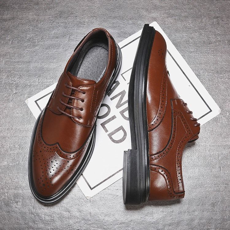 Plain England Low-cut Upper Oxfords Menns Oxfords