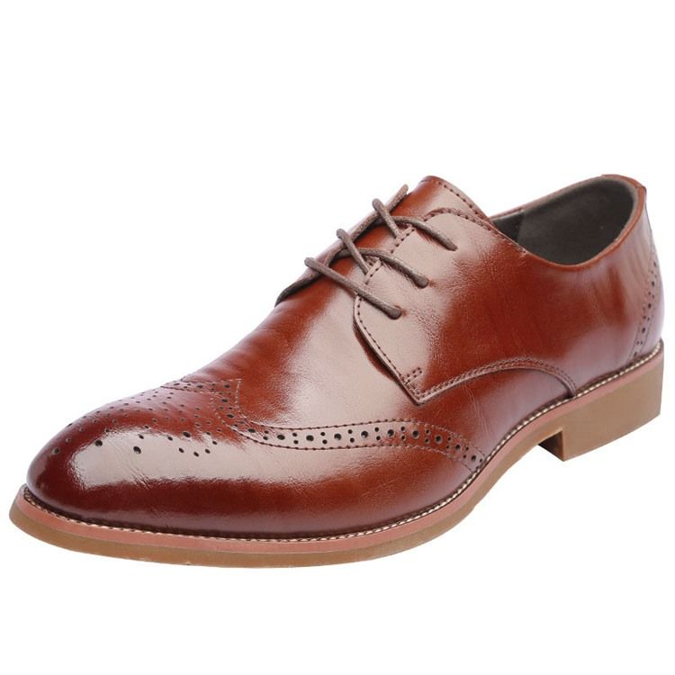 Plain Hollow Round Toe Lace-up Oxfords For Menn