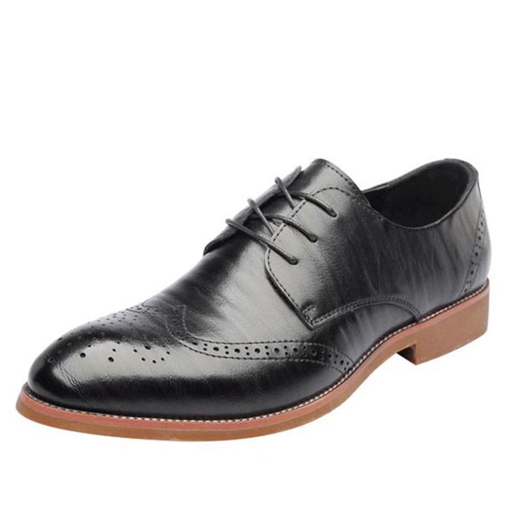 Plain Hollow Round Toe Lace-up Oxfords For Menn