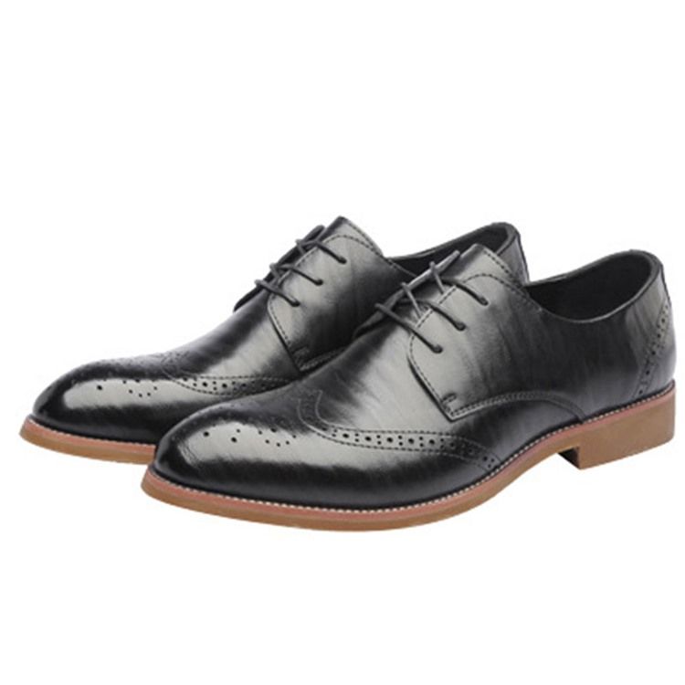 Plain Hollow Round Toe Lace-up Oxfords For Menn