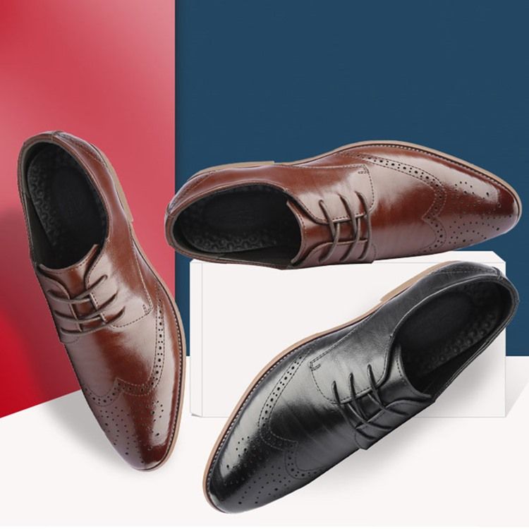 Plain Hollow Round Toe Lace-up Oxfords For Menn