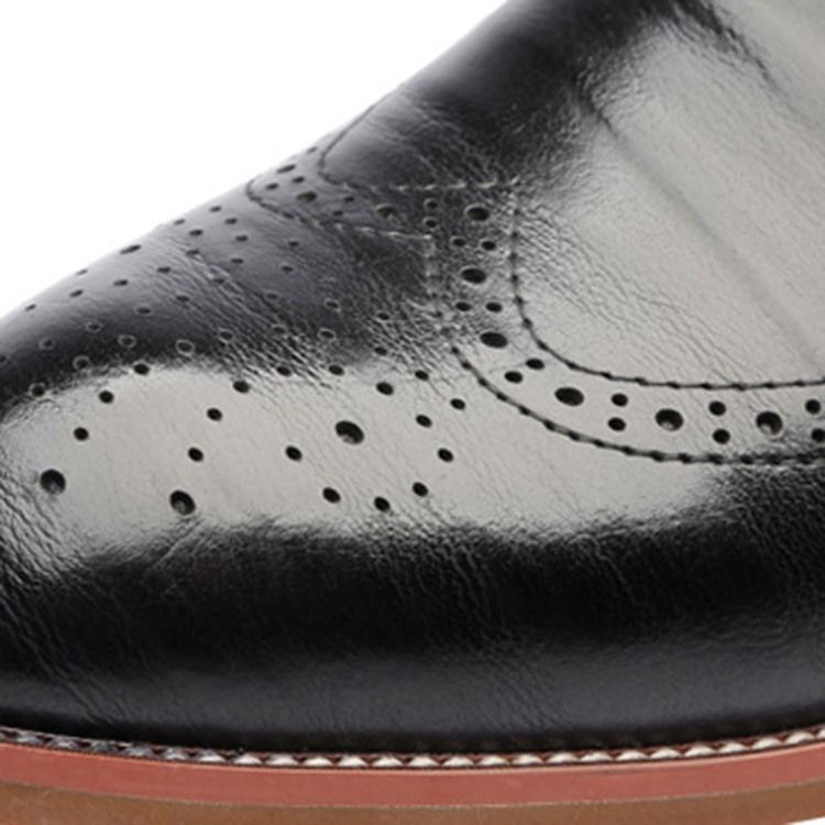 Plain Hollow Round Toe Lace-up Oxfords For Menn