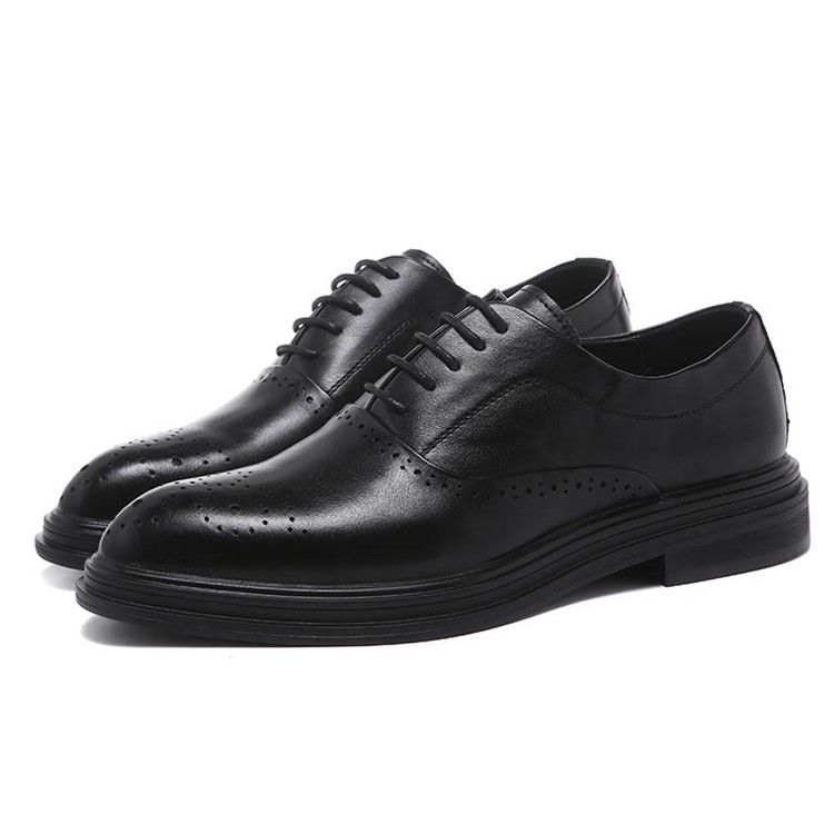 Plain Pointed Toe Low-cut Upper Herre Dress Shoes