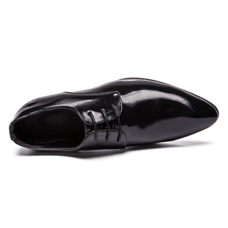 Plain Round Toe Lace-up Herre Dress Shoes