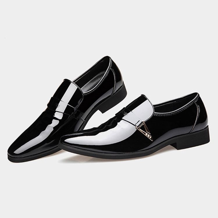 Pu Sequin Slip-on Oxford Sko Til Menn