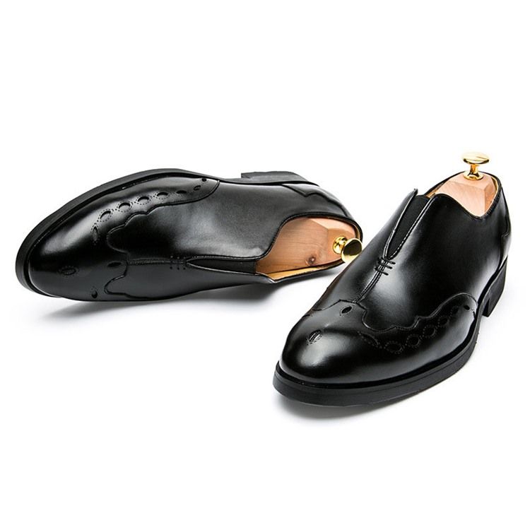 Pu Slip-on Round Toe Herreskjolesko