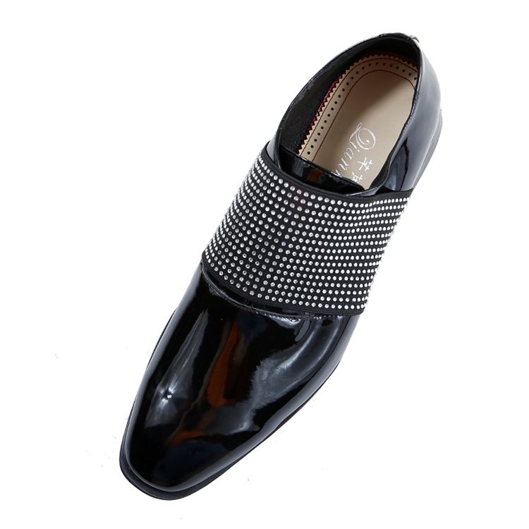 Rhinestone Slip-on Plain Oxfords For Menn