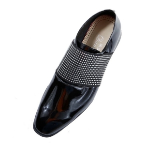 Rhinestone Slip-on Plain Oxfords For Menn