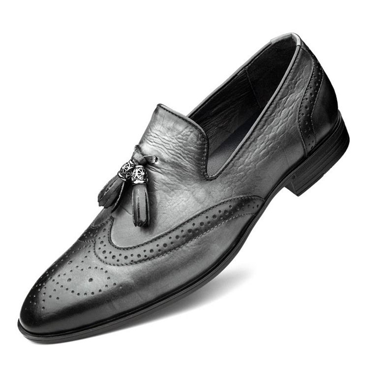 Slip-on Customized Round Toe Vintage Menns Oxfords