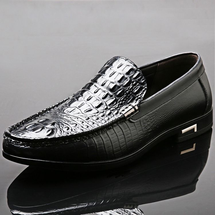 Slip-on Low-cut Upper Plain Round Toe Thin Shoes Menns Oxfords