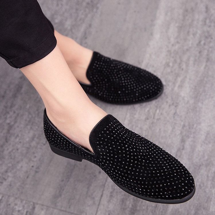 Slip-on Round Toe Low-cut Upper Casual Sko Til Menn