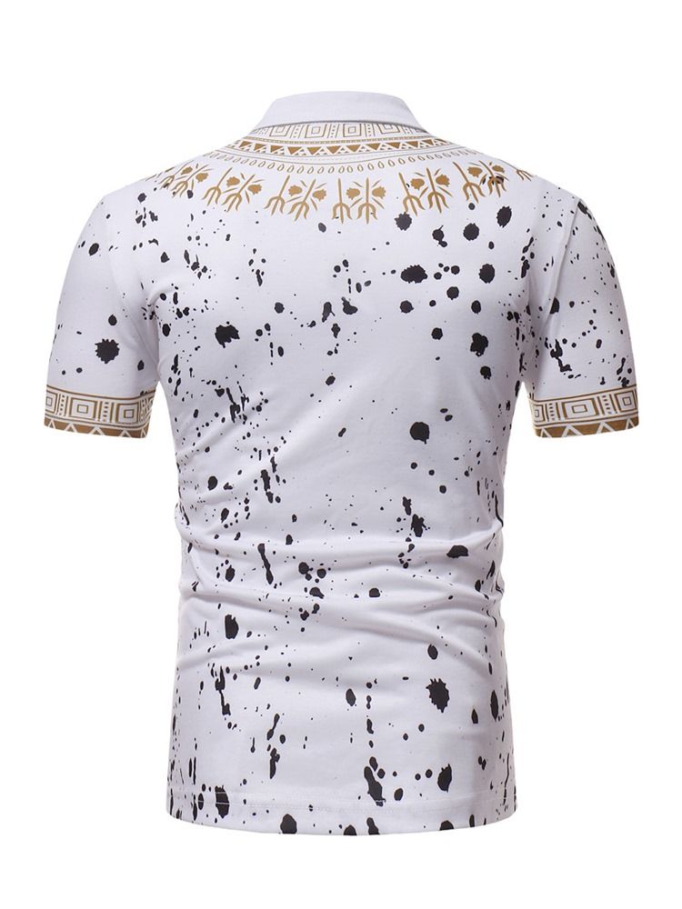 African Fashion Dashiki Loose Polo T-skjorte For Menn