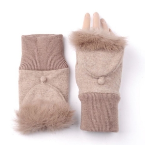 Kvinner Winter Keep Warm Flip Lady Hansker