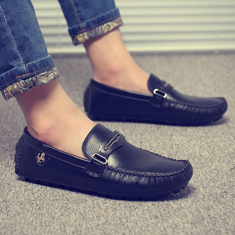 Buckle Slip-on Moccasin-gommino For Menn