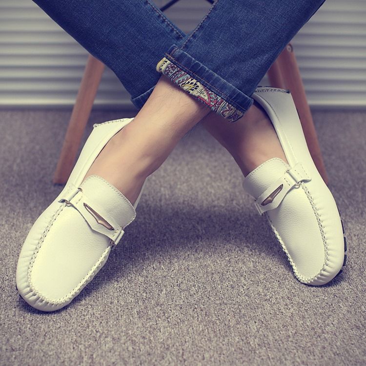 Buckle Slip-on Moccasin-gommino For Menn