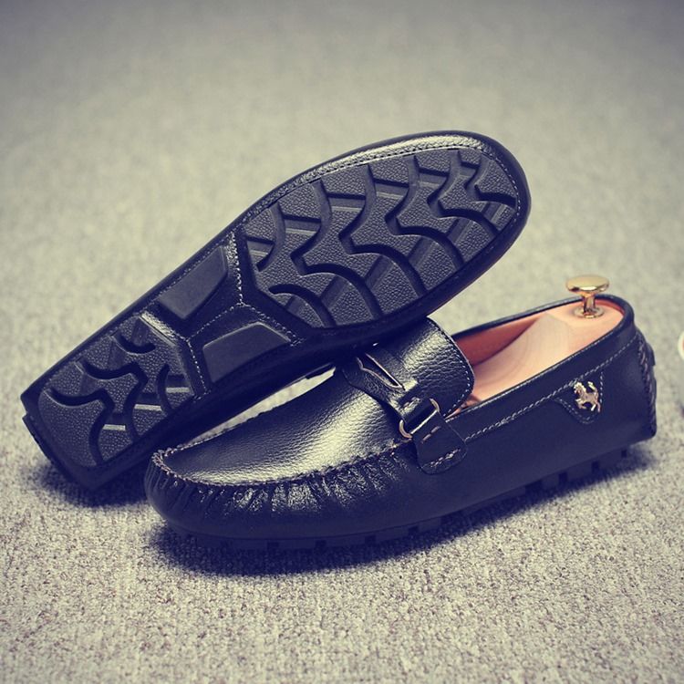 Buckle Slip-on Moccasin-gommino For Menn