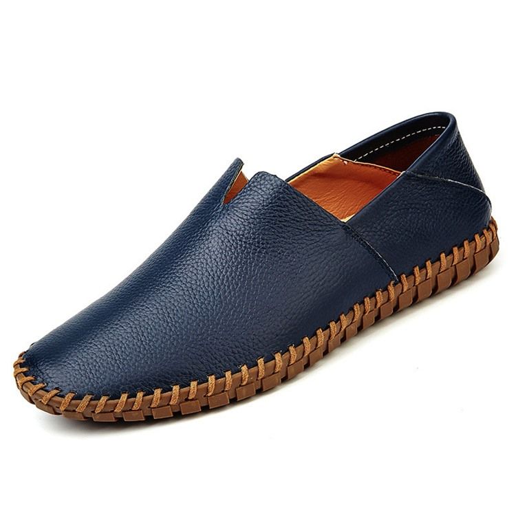 Menn Slip-on Vanlig Low-cut Øvre Runde Tå Casual Sko