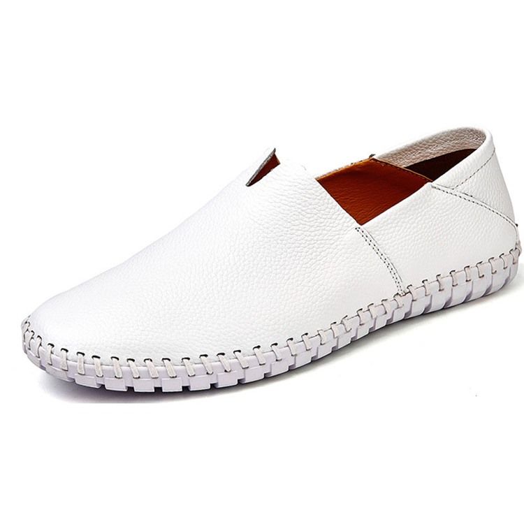 Menn Slip-on Vanlig Low-cut Øvre Runde Tå Casual Sko