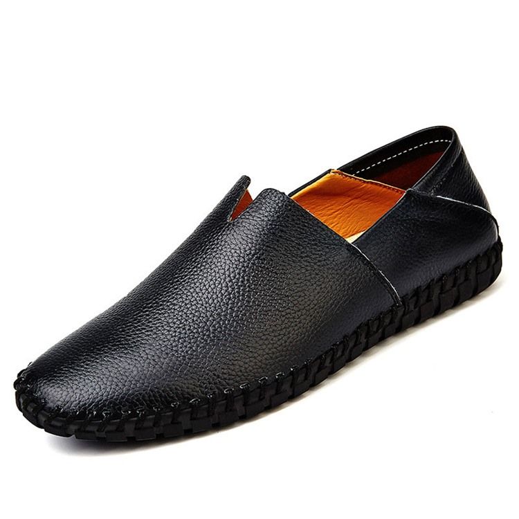 Menn Slip-on Vanlig Low-cut Øvre Runde Tå Casual Sko