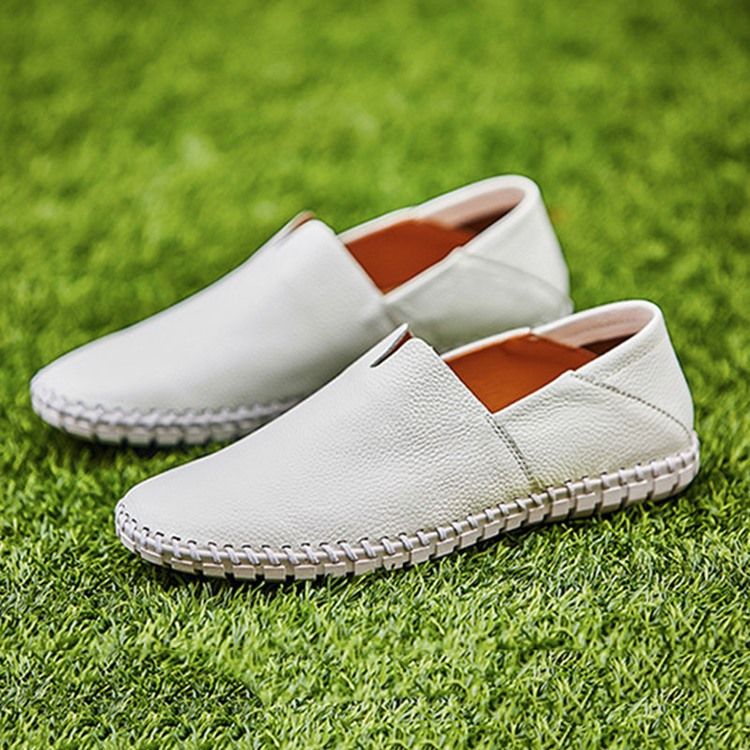 Menn Slip-on Vanlig Low-cut Øvre Runde Tå Casual Sko