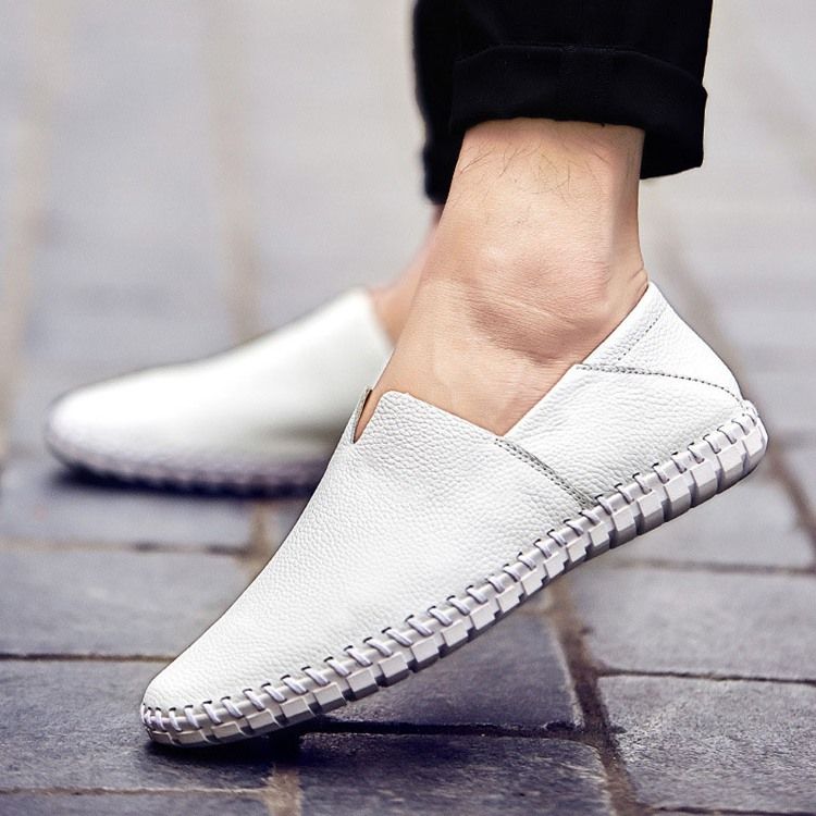 Menn Slip-on Vanlig Low-cut Øvre Runde Tå Casual Sko