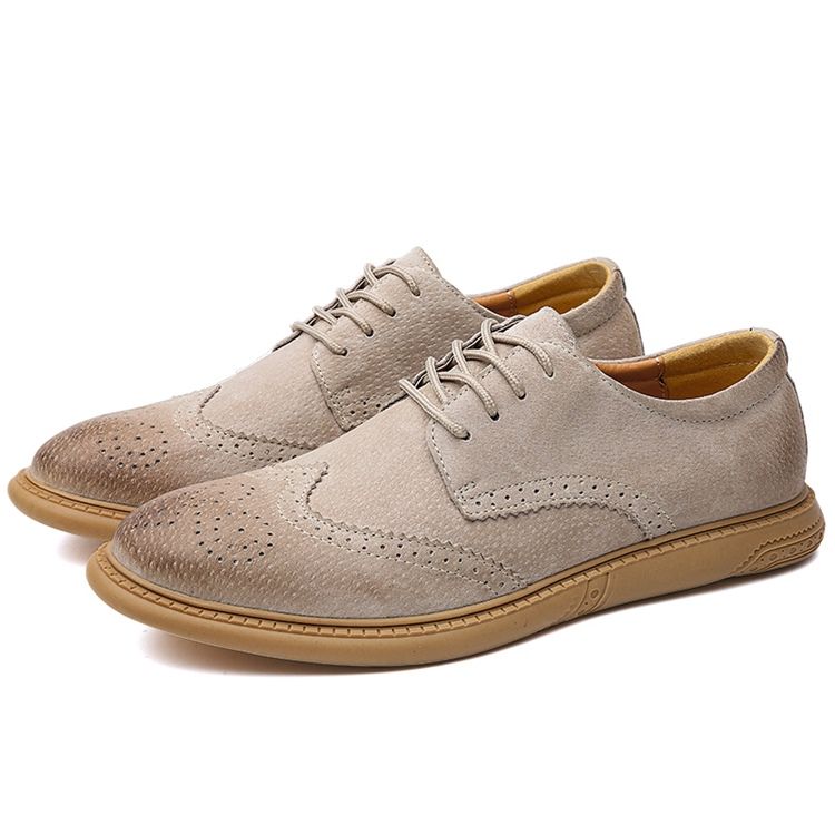 Nubuck Leather Low-cut Øvre Menns Arbeidssko