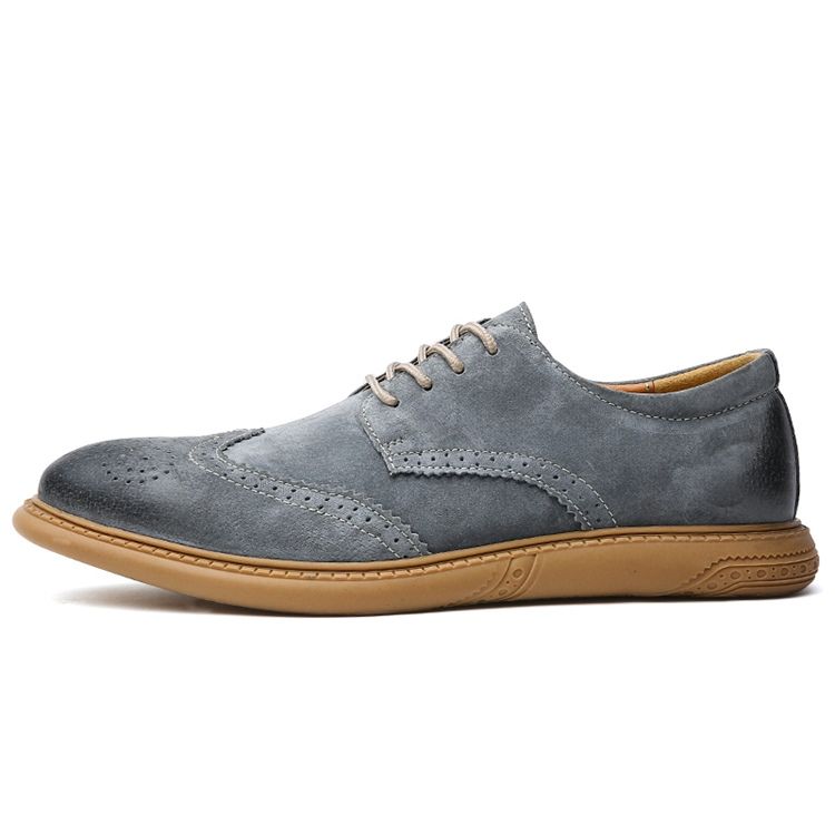 Nubuck Leather Low-cut Øvre Menns Arbeidssko