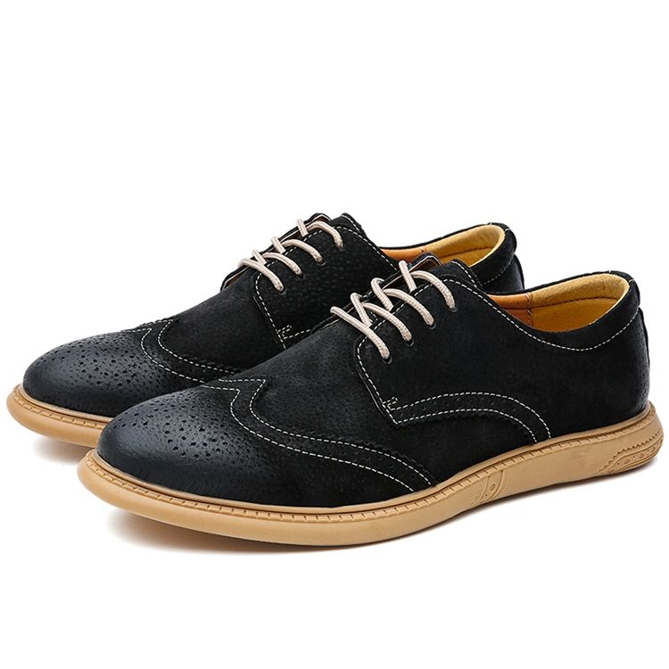 Nubuck Leather Low-cut Øvre Menns Arbeidssko