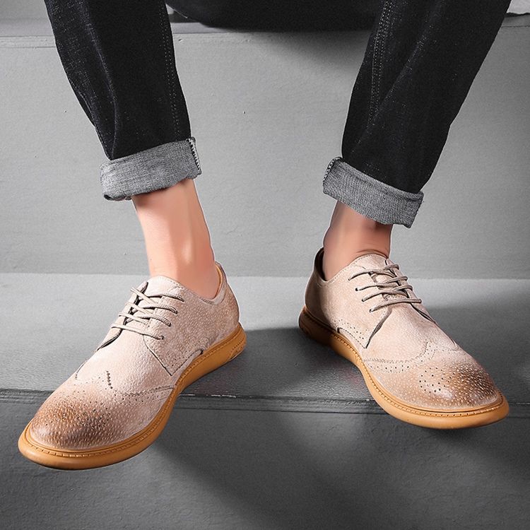 Nubuck Leather Low-cut Øvre Menns Arbeidssko