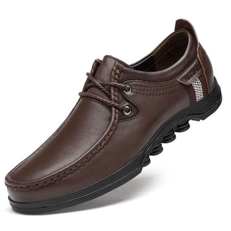 Plain Round Toe Low-cut Øvre Arbeidssko For Menn