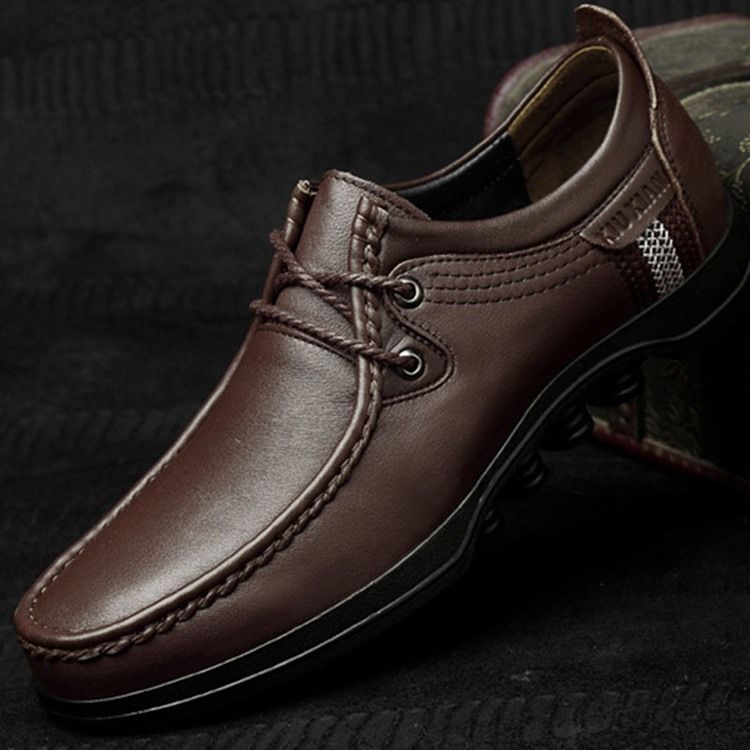 Plain Round Toe Low-cut Øvre Arbeidssko For Menn