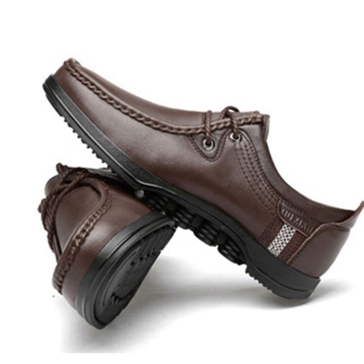 Plain Round Toe Low-cut Øvre Arbeidssko For Menn