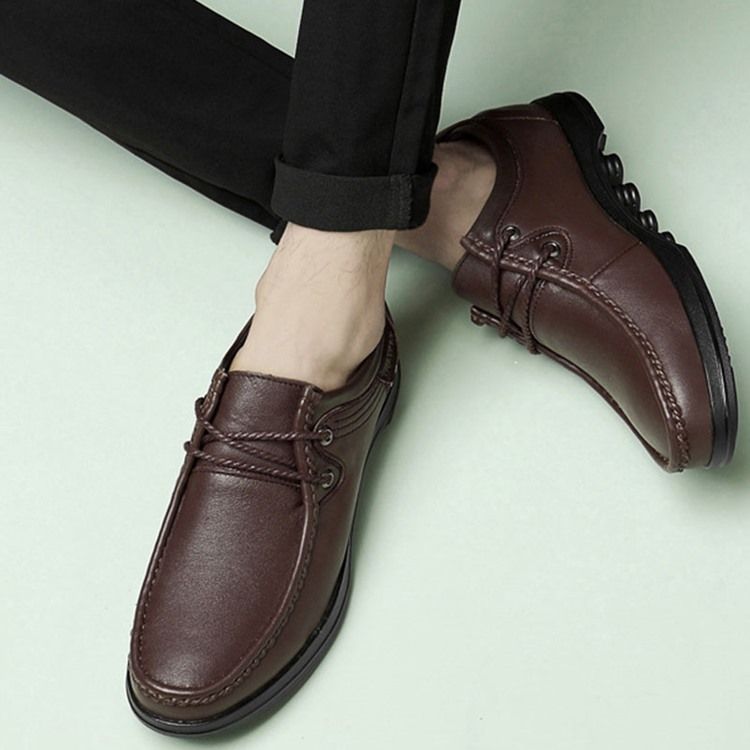 Plain Round Toe Low-cut Øvre Arbeidssko For Menn