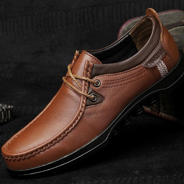 Plain Round Toe Low-cut Øvre Arbeidssko For Menn