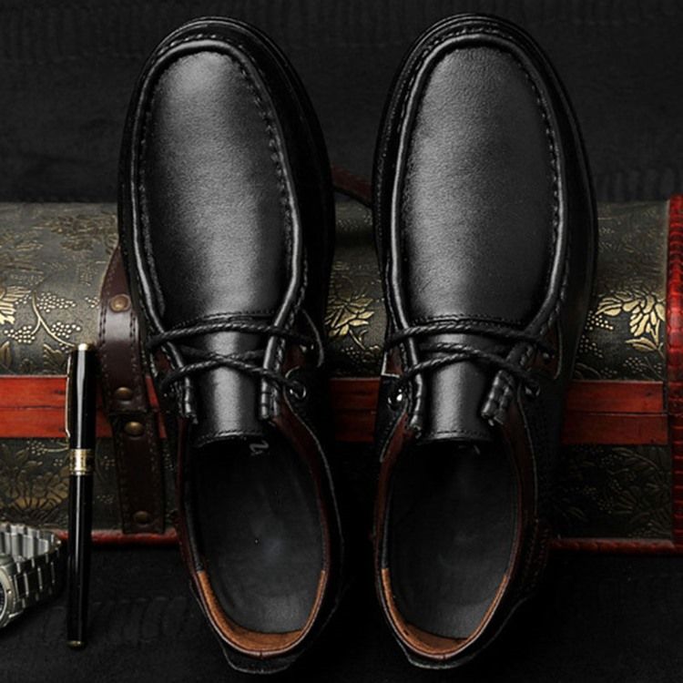 Plain Round Toe Low-cut Øvre Arbeidssko For Menn