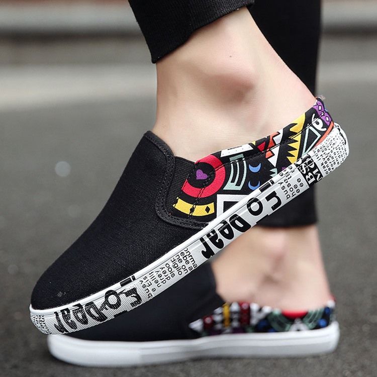 Print Slip-on Round Toe Herresko