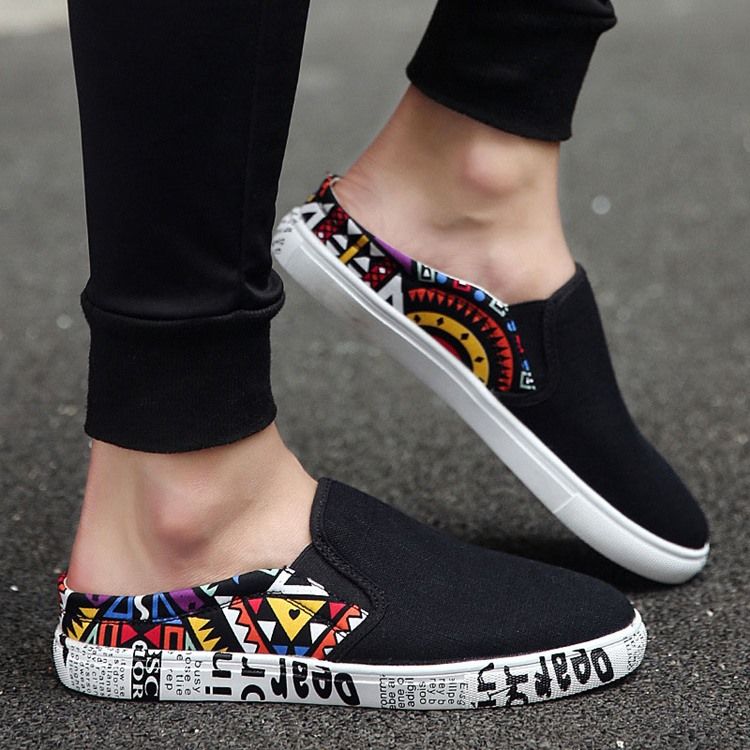 Print Slip-on Round Toe Herresko