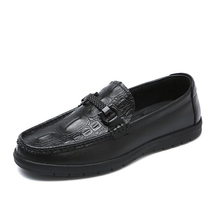 Pu Slip-on Low-cut Øvre Casual Sko For Menn