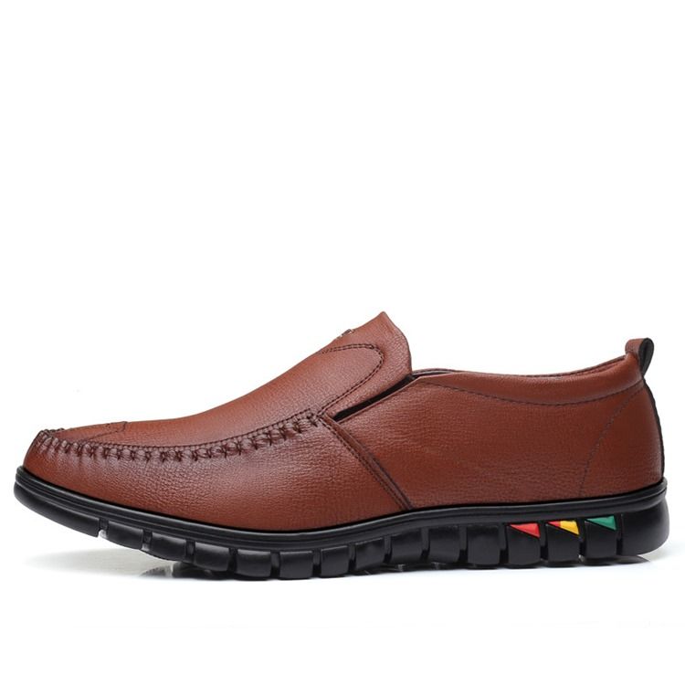 Pu Slip-on Round Toe Behagelige Sko For Menn